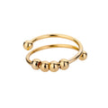 Bague Anti-Stress Ajustable – Acier Inoxydable ✨