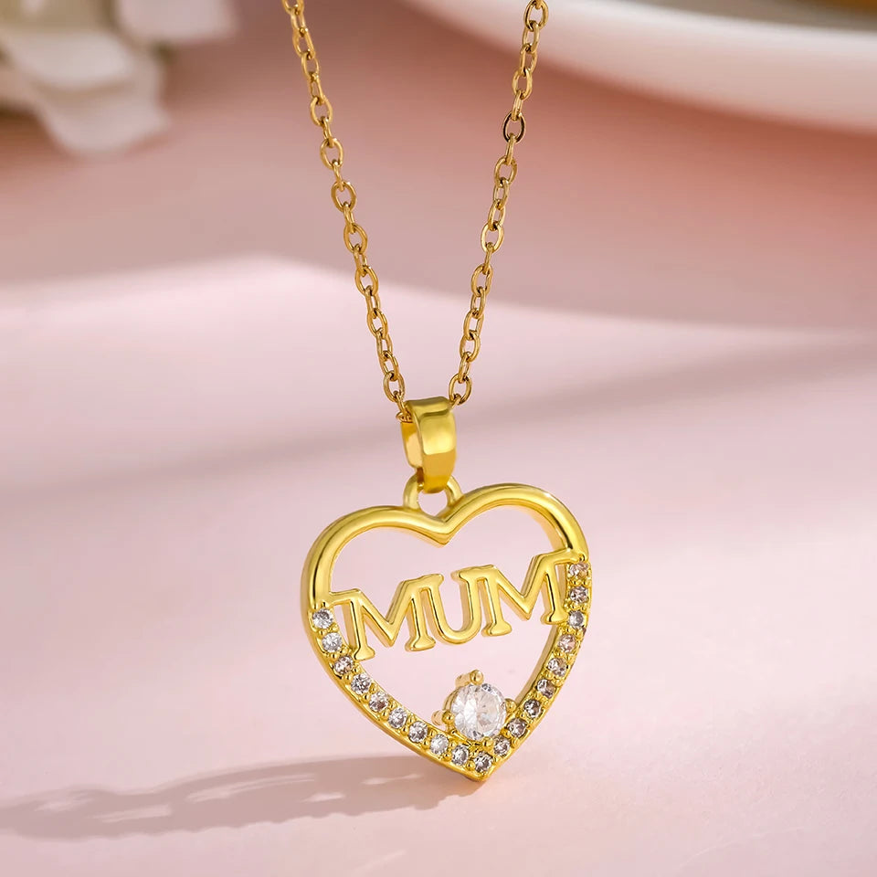 Collier Cœur Doré – Différents Modèles | Acier Inoxydable ✨