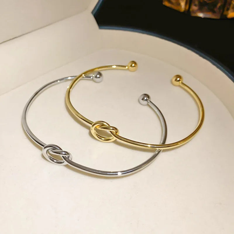 Bracelet Éternité – Acier Inoxydable Doré
