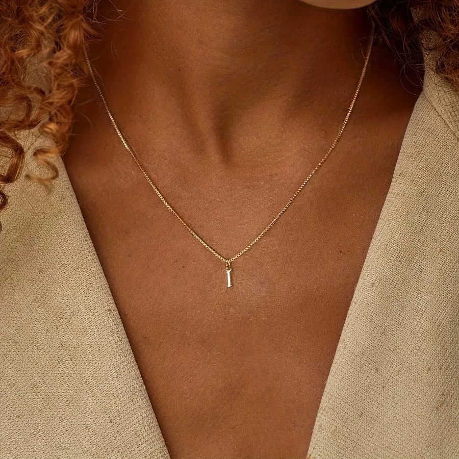 Collier Initiale A–Z Doré – Acier Inoxydable