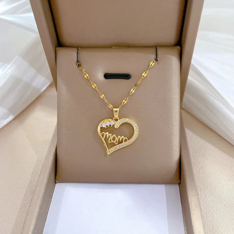 Collier Cœur Doré – Différents Modèles | Acier Inoxydable ✨