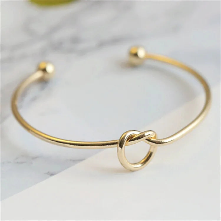 Bracelet Éternité – Acier Inoxydable Doré
