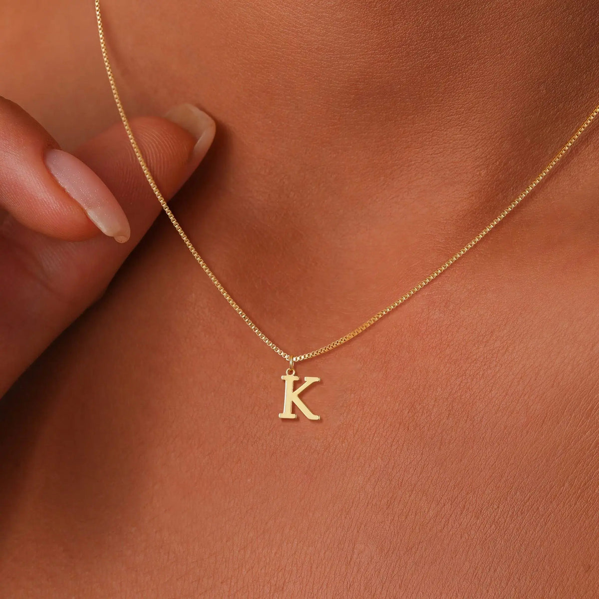 Collier Initiale A–Z Doré – Acier Inoxydable
