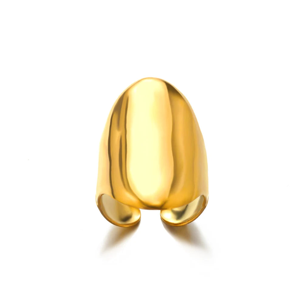 Bagues Dorées en Acier Inoxydable 316L ✨
