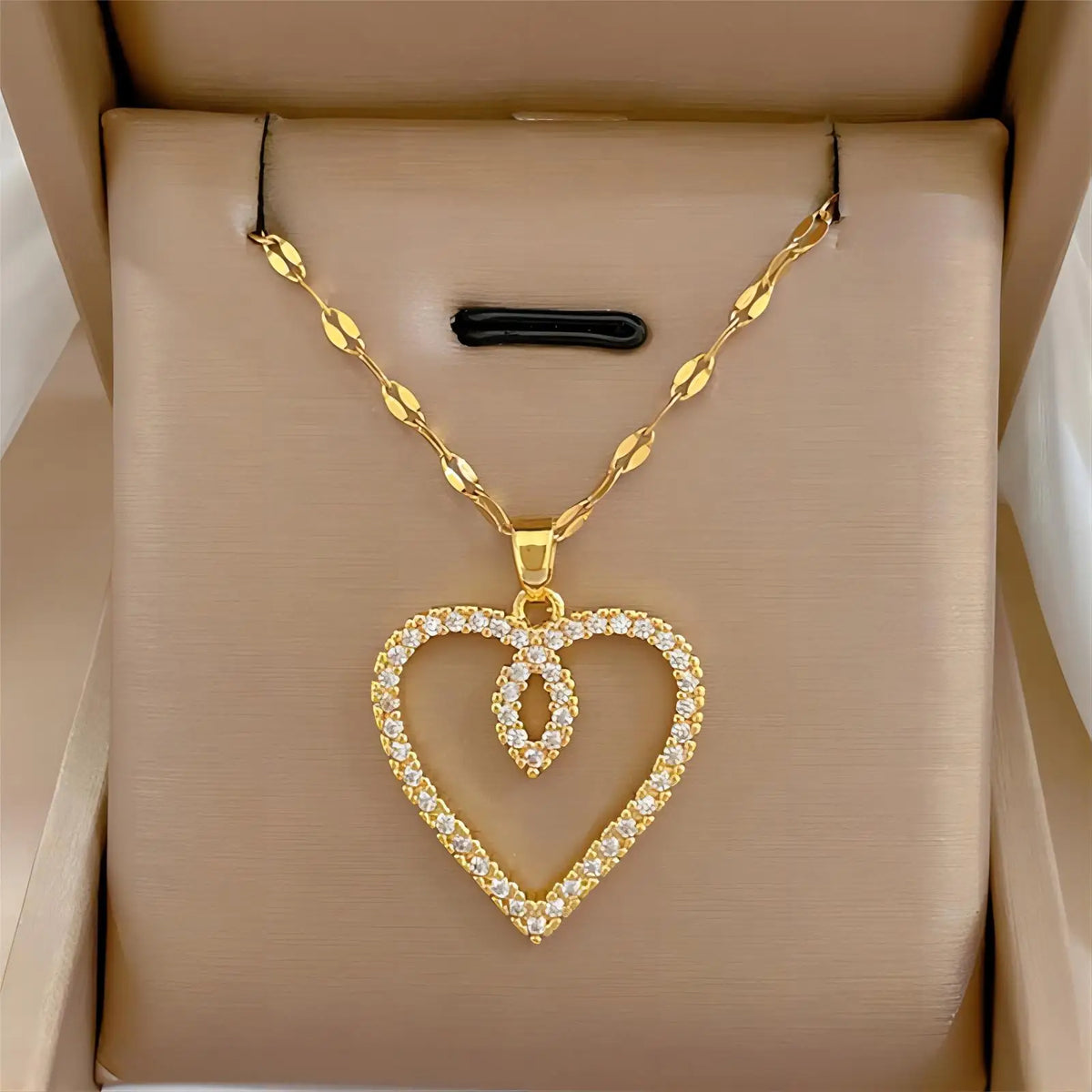 Collier Cœur Doré – Différents Modèles | Acier Inoxydable ✨
