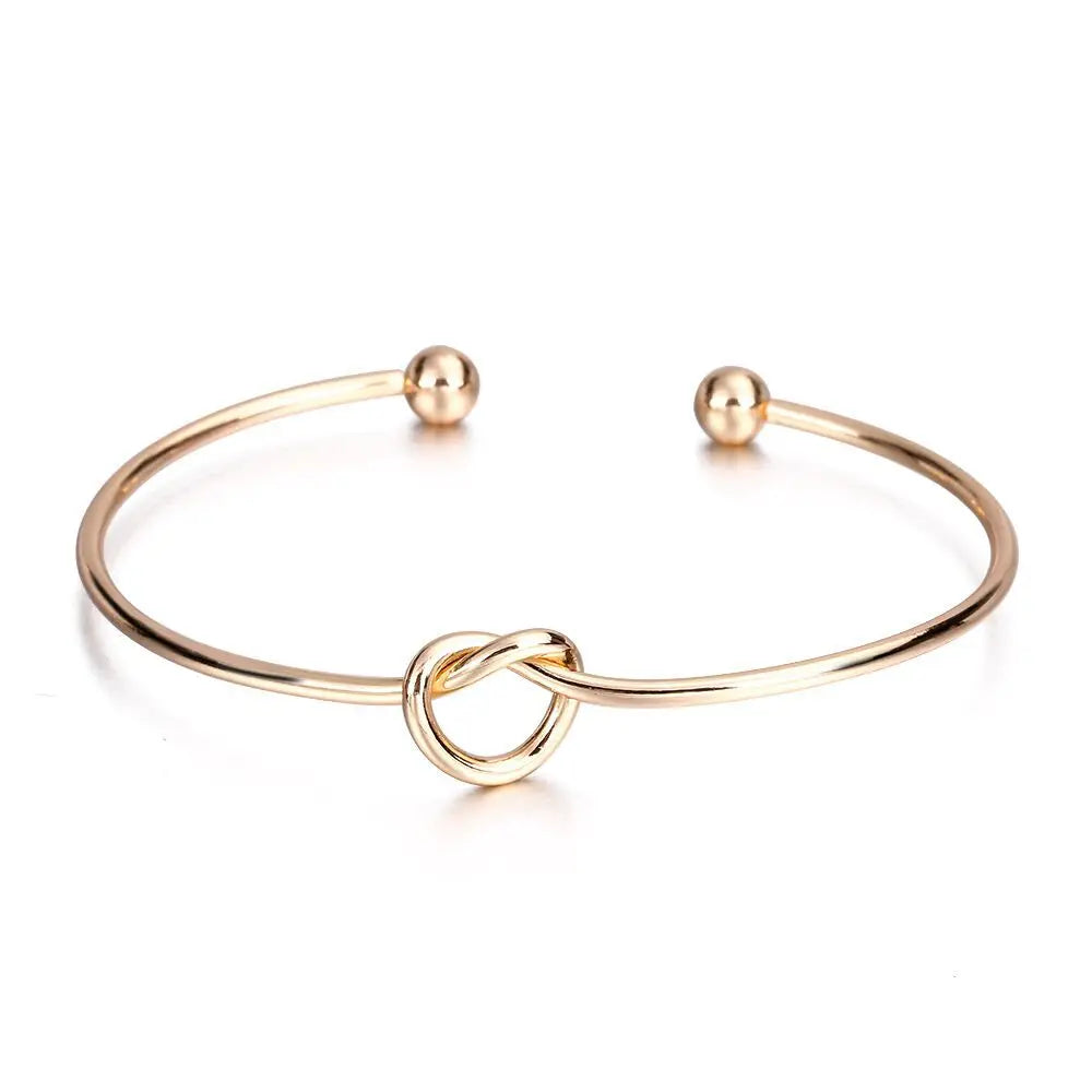Bracelet Éternité – Acier Inoxydable Doré